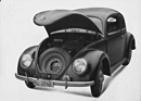 Bild: VW Typ 11 (1948) - mit offener Haube vorne