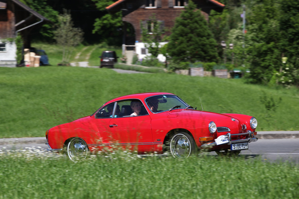 VW Typ 14 Karmann Ghia (1970) - auf der Rundfahrt - Oldtimer in Obwalden (O-iO) 2019