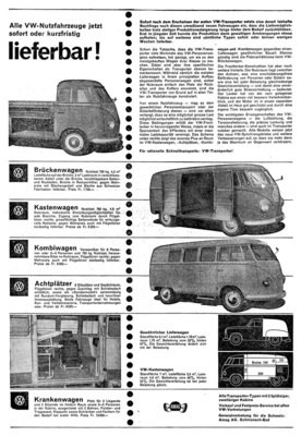 VW Typ 2 T1 (1953) - Werbung - kurzfristig lieferbar