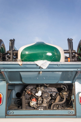 VW Typ 2 T1 Pritschenwagen (1965) - Blick in den Motorraum