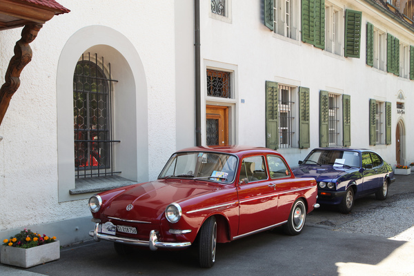 Image: VW Type 3 1500 S (1963) - as a limousine at the Capuchin monastery in Sarnen - Oldtimer in Obwalden (O-iO) 2019
