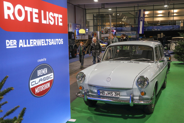VW Typ 3 Variant (1971) - wegen intensiver Nutzung vom Aussterben bedroht, Teil der Sonderschau "Rote Liste" - Bremen Classic Motorshow 2023