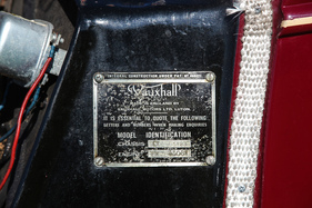 Vauxhall 12-4 (1947) - Hinweis auf die selbsttragende Karosserie auf der Chassis-Plakette