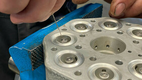 Ventildüsen des Mengenteiler - In diesem Fall wegen langer Standzeit verstopft