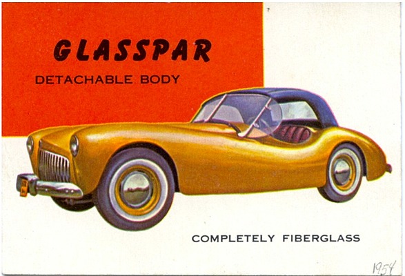 Vergessene Kunststoffautos aus den USA - Glasspar G2 (1954)