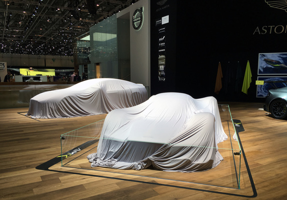 Image: Wrapped Aston Martin sports car - Geneva Motor Show 2017