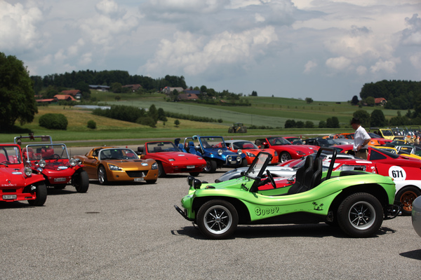 Gathered plastic cars at Bleienbach airfield - Fantastic Plastic 2017