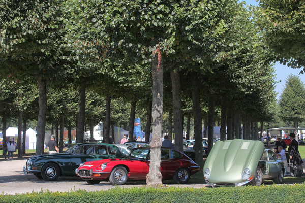 Verschiedene Jaguar-Modelle beim Club - Classic-Gala Schwetzingen 2021