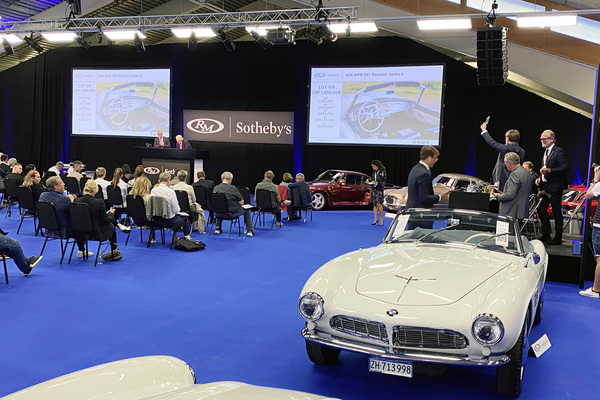 Auction of the BMW 507 - Impresson from the RM/Sotheby's St. Moritz auction on September 17, 2021