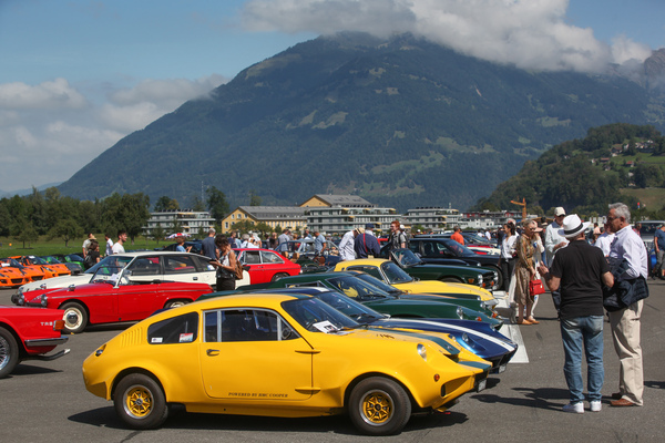 Image: Many plastic sports cars like this Mini Marcos could be admired - British Car Meeting (BCM) Mollis 2022