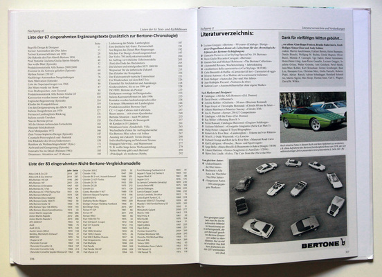 Viele Verzeichnisse - Buch "Bertone - Pioniere des Automobildesigns"