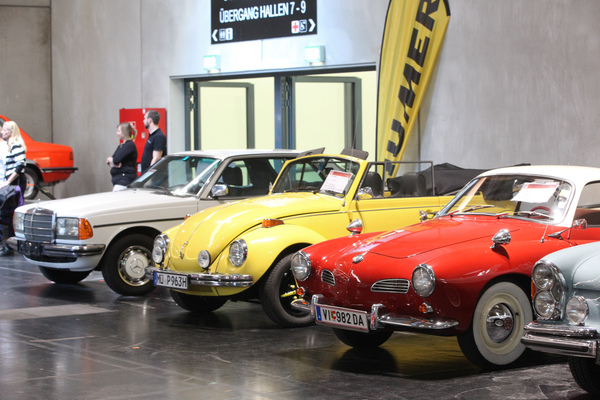 Bild: Vielfältiges Fahrzeugangebot von VW und Mercedes-Benz auf dem Privatmarkt - Classic Expo Salzburg 2019