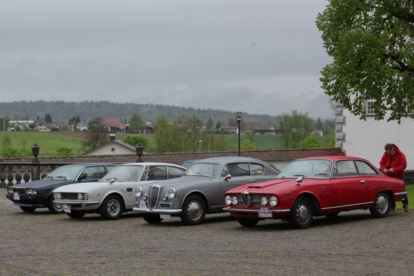 Viermal italienische Coupés mit Sechszylindermotoren - damit erschöpfen sich aber dann die Gemeinsamkeiten - Concorso d'Eleganza Italiauto in St. Urban 2015