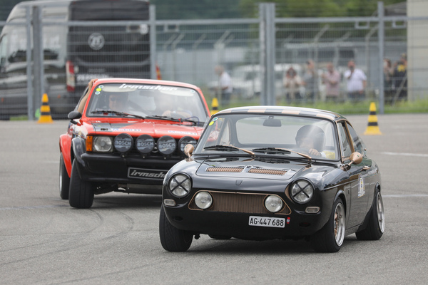 Vintage-Racing auf dem Rundkurs - viel Sturz beim Simca 1200 - Klassikwelt Bodensee 2024