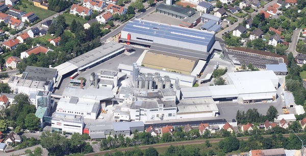 Vogelperspektive des Firmengelände von Sonax in Neuburg