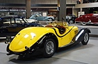 Voisin C 27 Grand Sport Roadster (1934) – ausnahmsweise gebaut von Figoni, angedeutete Heckfinne