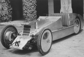 Voisin C6: Revolutionärer Rennwagen von Lefebvre, 1923. Der Motor steht der Aerodynamik sichtlich im Weg