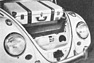Volkswagen 1200 Export (1961) – Vergrösserter Kofferraum unter der Fronthaube (© Automobil-Illustrierte, 1961) Volkswagen 1200 Export (1961) – Vergrösserter Kofferraum unter der Fronthaube (© Automobil-Illustrierte, 1961)