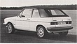 Volkswagen Golf Cabriolet 1,6-Liter - 75 PS  (DIN) 1 Registervergaser (© Archiv Automobil Revue)