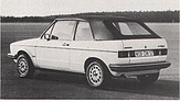 Volkswagen Golf Cabriolet 1,6-Liter - 75 PS (DIN) 1 Registervergaser (1984)