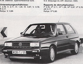 Bild zu Artikel Volkswagen Golf GTI G 60 - Rallye 1,8-Liter - 160 PS (DIN) Einspritzung/Lader