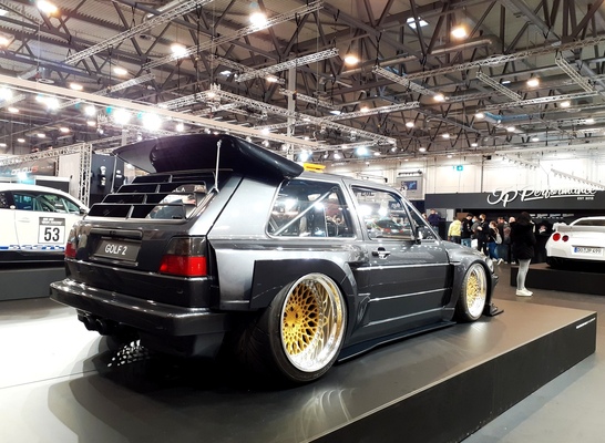 Bild Volkswagen Golf II "Thunderbunny" (1989) mit VR6-Mittelmotor – Essen Motor Show 2021