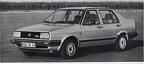 Volkswagen Jetta 1,3-Liter - 55 PS (DIN) 1 Registervergaser (1986)