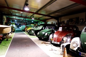 Volkswagen Käfer (1950) - Frühe Volkswagen Käfer in Hülle und Fülle in der Sammlung Grundmann