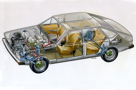 Volkswagen Passat (1975) - Phantomzeichnung Volkswagen Passat