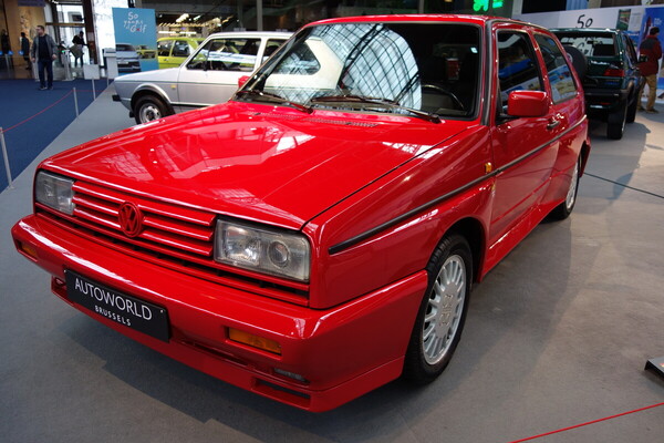 Volkswagen Rallye Golf (1989) – Sonderausstellung "50 Years of Golf" in der Autoworld Brüssel