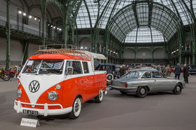 Volkswagen Type 2 T1 Pickup à Cabine (1966) - als Lot 431 versteigert an der Bonhams Grand Palais Verteigerung in Paris am 4. Februar 2016