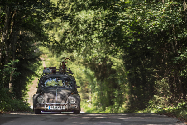 Vollbeladen - der VW Käfer