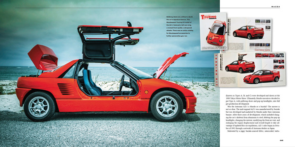 Volume II - Seiten 444-445 - Mazdaspeed AZ-1 - Buch "Quiet Greatness"