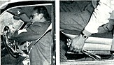 Volvo 122 S (1960) - Seat belts, handbrake to the left of the driver's seat