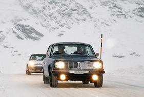 Volvo 142 (1971) - am Winter-RAID 2015