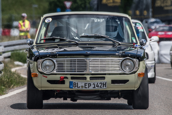 Volvo 142S von Edgar und Daniel Blepp - ursprünglich von Scuderia Filipinetti aufgebaut - Motorworld Classics Bodensee 2018