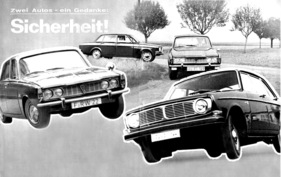 Rover 2000 TC und Volvo 144 S - zwei Autos - ein Gedanke: Sicherheit!