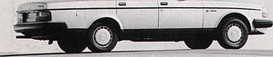 Volvo 240 2-Liter  - 101  PS (DIN) 1 Vergaser (© Archiv Automobil Revue)