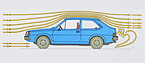 Volvo 343 (1976) – aerodynamisches Profil (© Archiv Automobil Revue) Volvo 343 (1976) – aerodynamisches Profil (© Archiv Automobil Revue)