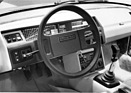 Volvo 343 Tundra Bertone (1979) - neue Wege in der Ausgestaltung des Armaturenbretts - Genfer Automobilsalon 1979