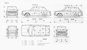 Volvo 66 (1975) – Abmessungen