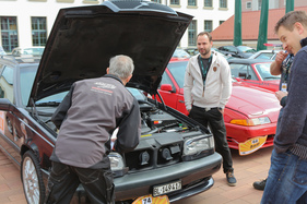 Volvo 850 R is thoroughly checked before the start of the rally - Young Raiders Challenge 2019