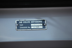 Volvo L3314 (1964) - das Typenschild in der Kabine