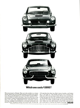 Der Volvo unter nahmhafter Konkurrenz – Werbung in den USA