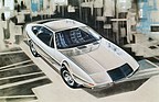 Volvo P 1800 ESC (1971) - Zeichnung zum Prototyp von Coggiola