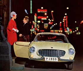 Volvo P 1800 S (1963) - mit dem P 1800 S ist man elegant angezogen - Abbildung aus dem Verkaufsprospekt