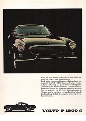 Volvo P 1800 S (1964) - Werbung von Volvo aus dem Jahre 1964
