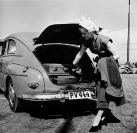 Volvo PV 444 (1953) - genug Platz für Gepäck in der Deluxe-Variante