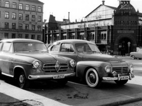 Volvo PV 444 (1954) - zusammen mit einem Borgwart