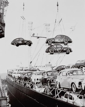 Volvo PV 444 (1957) - Verschiffung für den Überseeexport (1957)